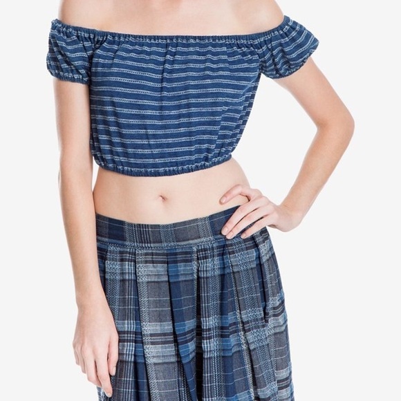Max Studio London Off The Shoulder Crop To… - Picture 1 of 5